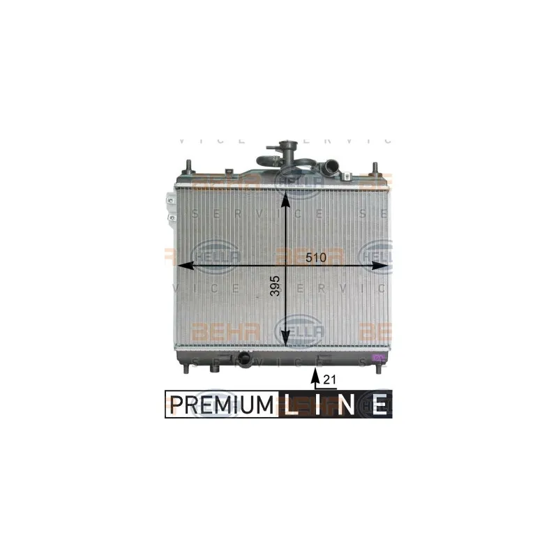 Radiateur, refroidissement du moteur HELLA 8MK 376 762-021