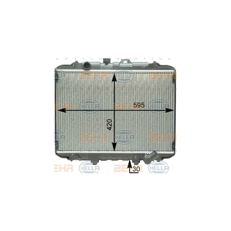 Radiateur, refroidissement du moteur HELLA 8MK 376 762-371