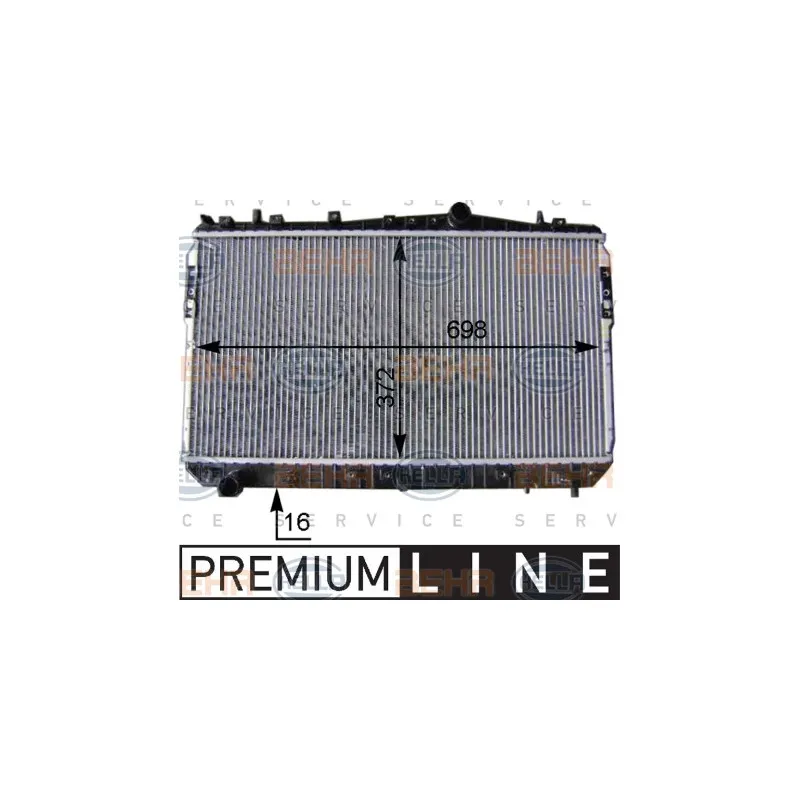 Radiateur, refroidissement du moteur HELLA 8MK 376 762-691