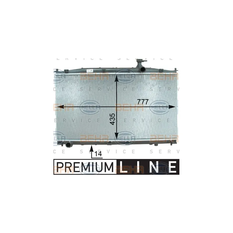 Radiateur, refroidissement du moteur HELLA 8MK 376 763-421