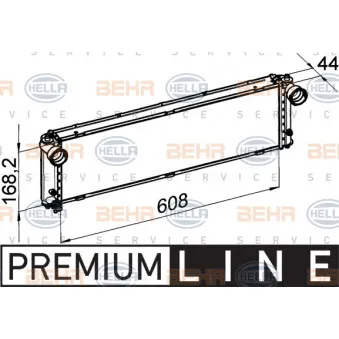 Radiateur, refroidissement du moteur HELLA 8MK 376 765-111
