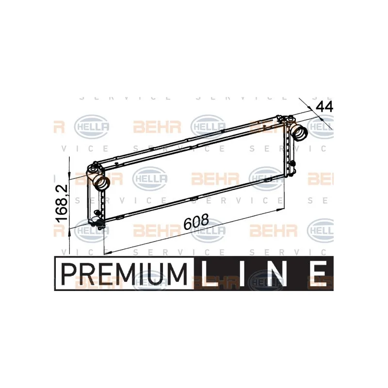 Radiateur, refroidissement du moteur HELLA 8MK 376 765-111
