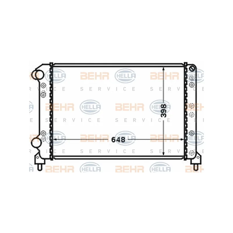 Radiateur, refroidissement du moteur HELLA 8MK 376 767-691