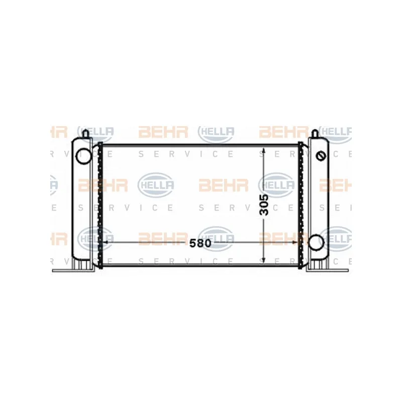 Radiateur, refroidissement du moteur HELLA 8MK 376 767-721