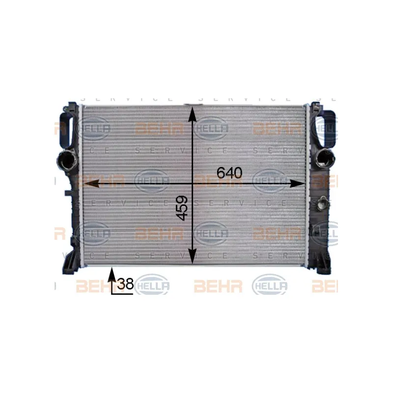 Radiateur, refroidissement du moteur HELLA 8MK 376 769-791