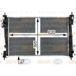 Radiateur, refroidissement du moteur HELLA 8MK 376 900-021 - Visuel 1