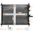Radiateur, refroidissement du moteur HELLA 8MK 376 900-091 - Visuel 1