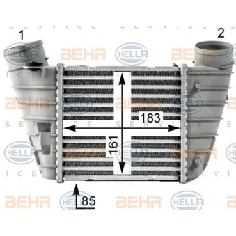 Intercooler, échangeur HELLA