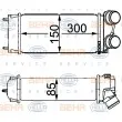 Intercooler, échangeur HELLA 8ML 376 700-514 - Visuel 1