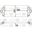 Intercooler, échangeur HELLA 8ML 376 700-544 - Visuel 1
