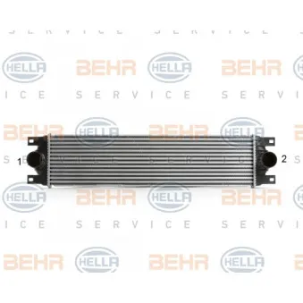 Intercooler, échangeur HELLA 8ML 376 700-631