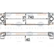 Intercooler, échangeur HELLA 8ML 376 700-634 - Visuel 1