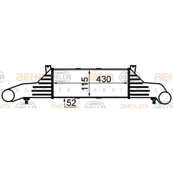 Intercooler, échangeur HELLA