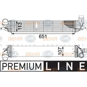 Intercooler, échangeur HELLA