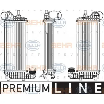 Intercooler, échangeur HELLA 8ML 376 755-601