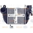 Intercooler, échangeur HELLA 8ML 376 760-701 - Visuel 1