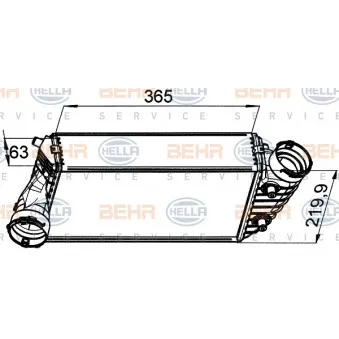 Intercooler, échangeur HELLA