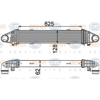 Intercooler, échangeur HELLA