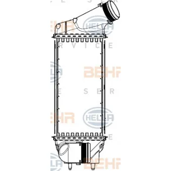Intercooler, échangeur HELLA 8ML 376 777-371
