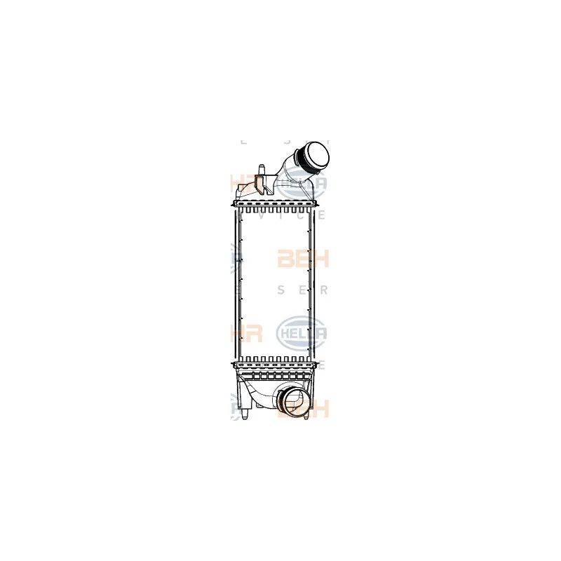Intercooler, échangeur HELLA 8ML 376 777-411