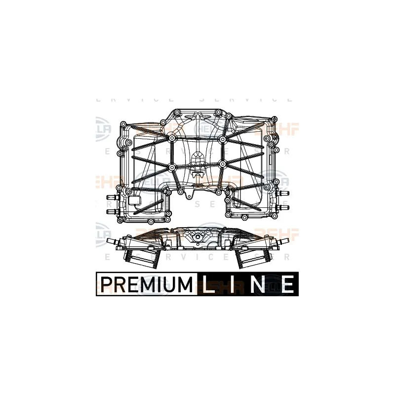 Intercooler, échangeur HELLA 8ML 376 794-031