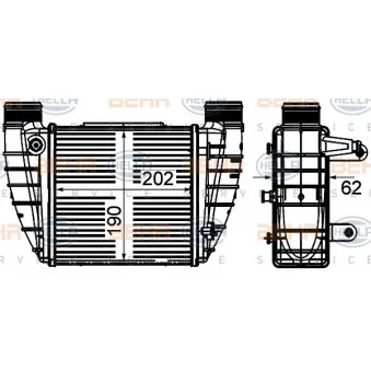 Intercooler, échangeur HELLA