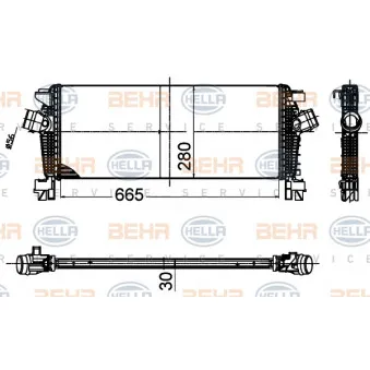 Intercooler, échangeur HELLA