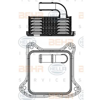Radiateur d'huile HELLA 8MO 376 701-454