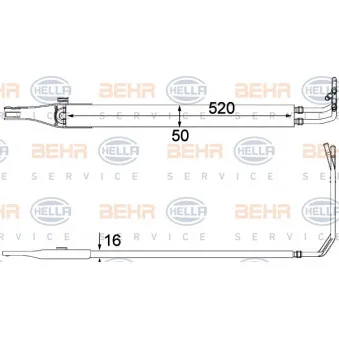 Radiateur d'huile, direction HELLA 8MO 376 701-611