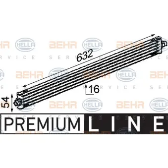 Radiateur d'huile de boîte automatique HELLA 8MO 376 722-311