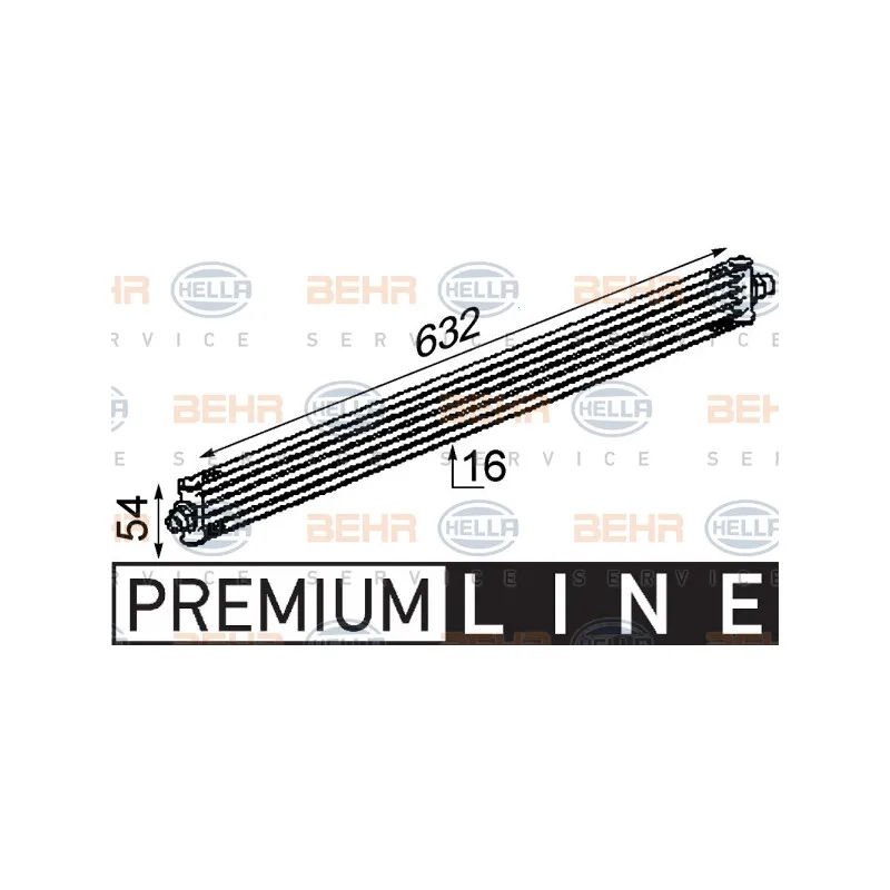 Radiateur d'huile de boîte automatique HELLA 8MO 376 722-311