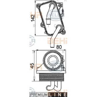 Radiateur d'huile HELLA 8MO 376 725-301