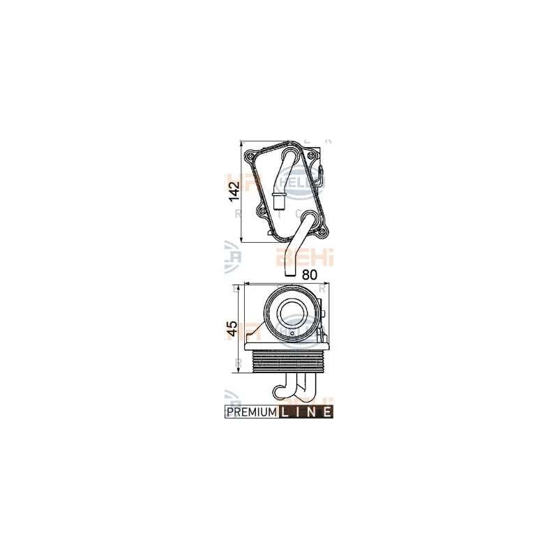 Radiateur d'huile HELLA 8MO 376 725-301