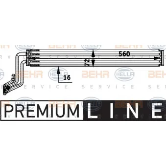 Radiateur d'huile, direction HELLA 8MO 376 726-281