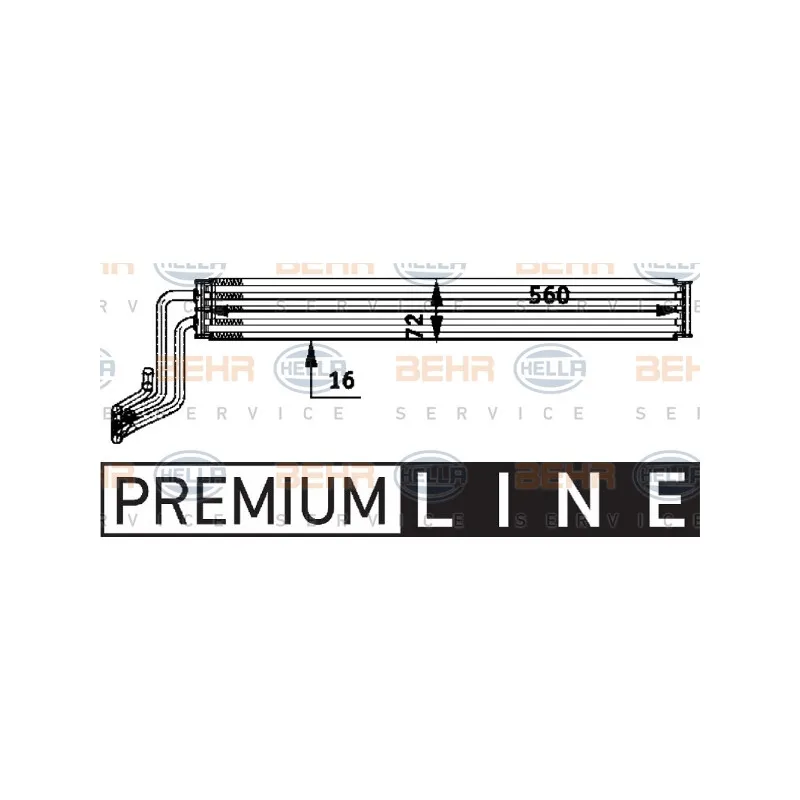 Radiateur d'huile, direction HELLA 8MO 376 726-281