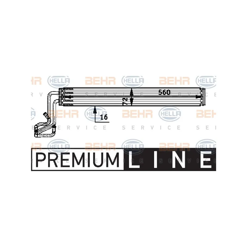 Radiateur d'huile, direction HELLA 8MO 376 726-301
