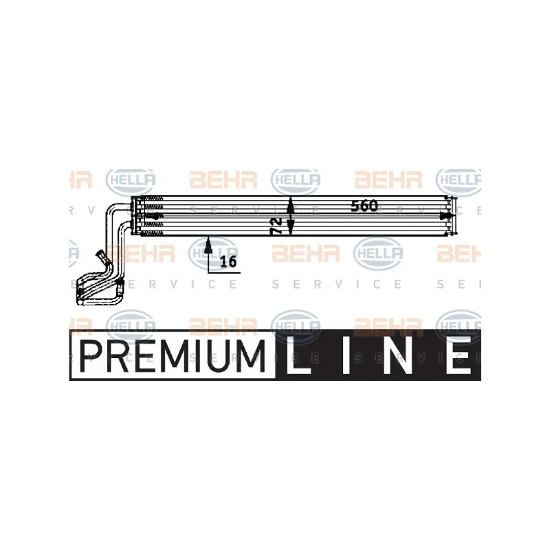 Radiateur d'huile, direction HELLA 8MO 376 726-311