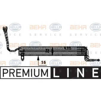 Radiateur d'huile, direction HELLA 8MO 376 726-361