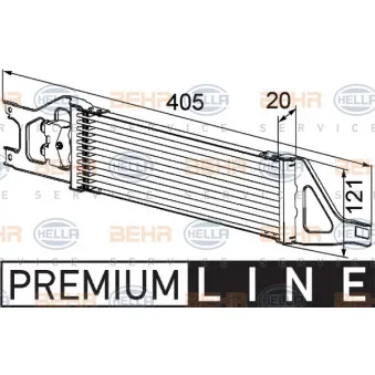 Radiateur d'huile de boîte automatique HELLA