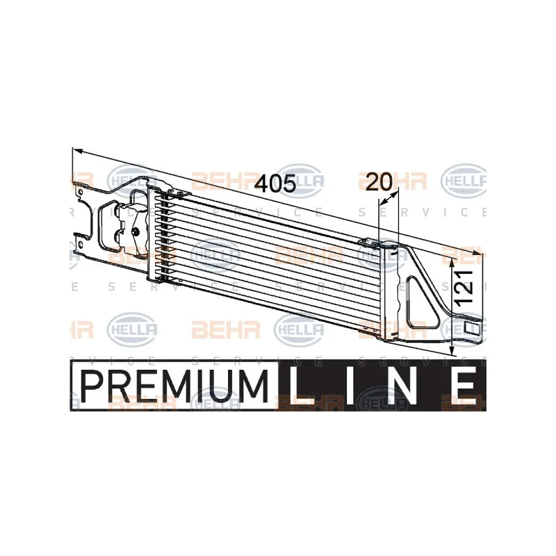 Radiateur d'huile de boîte automatique HELLA 8MO 376 726-401