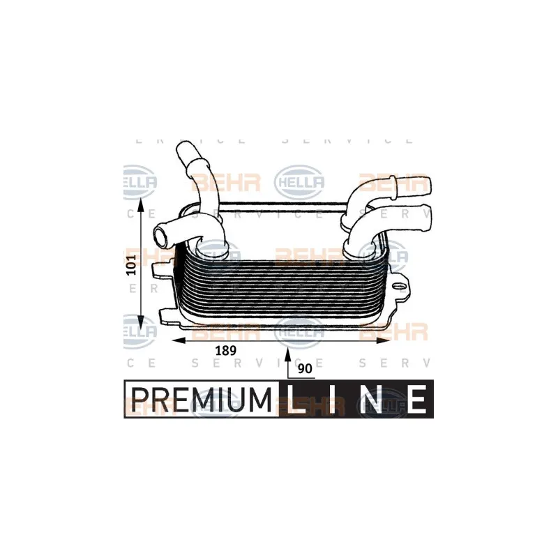 Radiateur d'huile HELLA 8MO 376 729-611