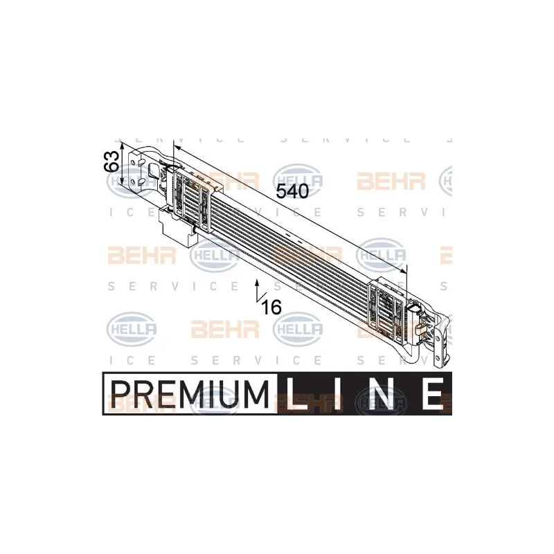 Radiateur d'huile HELLA 8MO 376 747-131