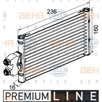 Radiateur d'huile de boîte automatique HELLA 8MO 376 747-201