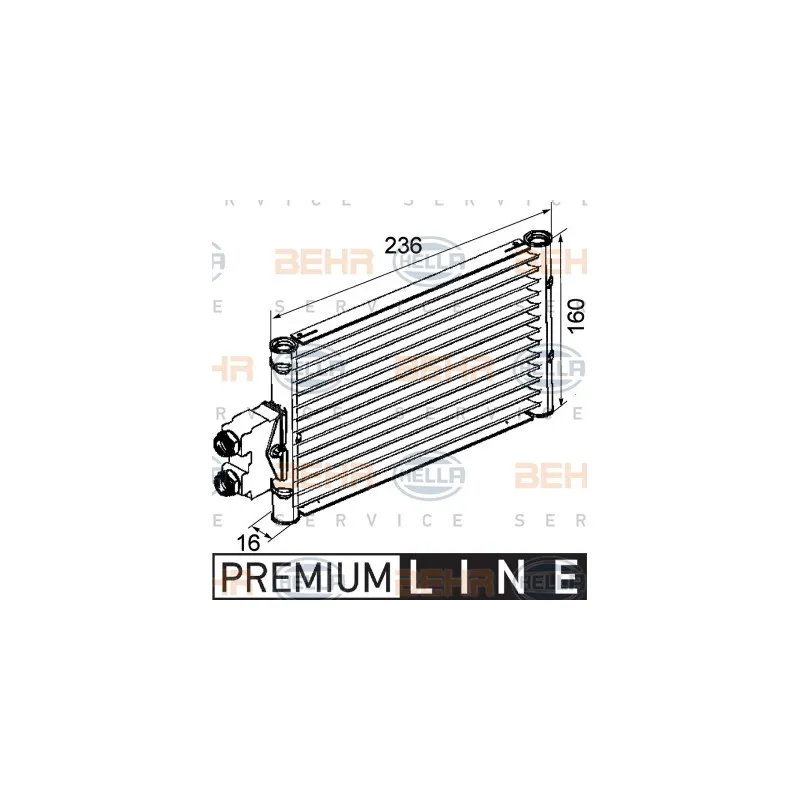 Radiateur d'huile de boîte automatique HELLA 8MO 376 747-201