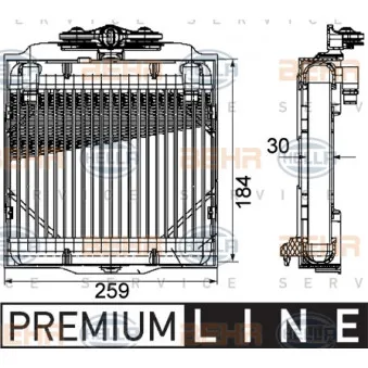 Radiateur d'huile de boîte automatique HELLA 8MO 376 753-571