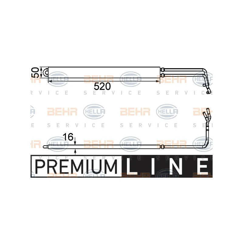 Radiateur d'huile, direction HELLA 8MO 376 754-291
