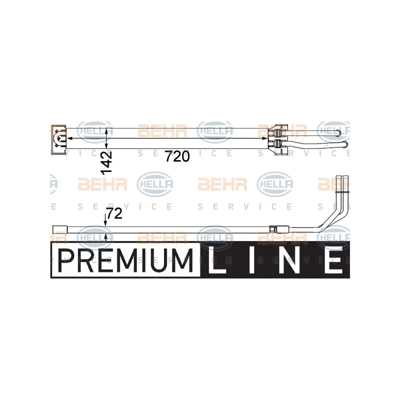 Radiateur d'huile, direction HELLA 8MO 376 756-371