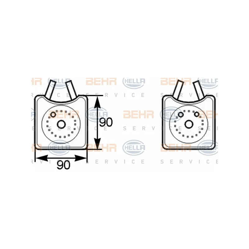 Radiateur d'huile HELLA 8MO 376 778-001