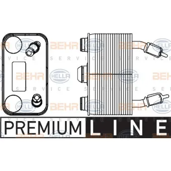 Radiateur d'huile de boîte automatique HELLA 8MO 376 778-191