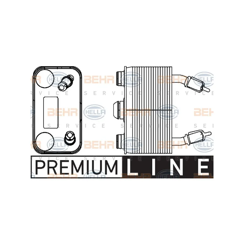 Radiateur d'huile de boîte automatique HELLA 8MO 376 778-191